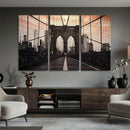 Brooklyn Bridge Canvas Wall Art, New York City Skyline Photography Print, NYC Landmark Urban Decor Artwork by MyGreatCanvas | Canvas Wall Art Prints | Photo Prints & Wall Decor