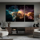 World Map and Global Flight Routes Map Canvas Wall Art, Worldwide Aviation Network Print, International Air Travel Wall Decor by MyGreatCanvas | Canvas Wall Art Prints | Photo Prints & Wall Decor