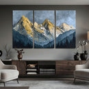 Abstract Mountain Wall Art Canvas Print Modern Landscape Painting Print