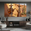 Mexican Couple Canvas Wall Art, Romantic Serenade Guitar Painting Print, Southwestern Desert Adobe Decor, Warm Golden Folk Art, Living Room Art by MyGreatCanvas | Canvas Wall Art Prints | Photo Prints & Wall Decor