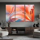 Peach Lily Canvas Wall Art, Coral Pink Flower Macro Photo Print, Botanical Bedroom Decor, Soft Floral Photography, Living Room Wall Art by MyGreatCanvas | Canvas Wall Art Prints | Photo Prints & Wall Decor