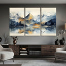 Lake Abstract Mountain Wall Art Canvas Print