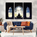 Women and Yoga Wall Art Canvas Print