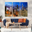 Los Angeles Night Wall Art Canvas Print