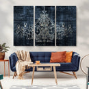 Dark Chandelier Wall Art Canvas Print by MyGreatCanvas | Canvas Wall Art Prints | Photo Prints & Wall Decor