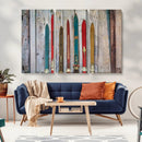 Vintage Wooden Weathered Ski's in Front of an Old Barn Wall by MyGreatCanvas | Canvas Wall Art Prints | Photo Prints & Wall Decor