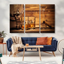 Rustic Whiskey and Barrel Canvas Print by MyGreatCanvas | Canvas Wall Art Prints | Photo Prints & Wall Decor