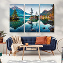 Crystal Clear Lake Wall Art | Mountains Wall Art Canvas | 3 by MyGreatCanvas | Canvas Wall Art Prints | Photo Prints & Wall Decor