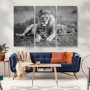 King Forest Lion Wall Art Canvas Print – Framed Majestic by MyGreatCanvas | Canvas Wall Art Prints | Photo Prints & Wall Decor