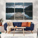 Wooden Bridge Near Lake Wall Art Canvas Print by MyGreatCanvas | Canvas Wall Art Prints | Photo Prints & Wall Decor