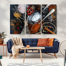 Spices and Seasonings Canvas Wall Art – Colorful Triptych by MyGreatCanvas | Canvas Wall Art Prints | Photo Prints & Wall Decor