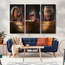 Wine and Barrels Wall Art Canvas Print by MyGreatCanvas | Canvas Wall Art Prints | Photo Prints & Wall Decor
