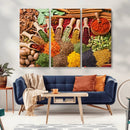 Herbs and Spices Art Canvas Print for Kitchen Kitchen,