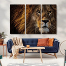 Mighty Lion Wall Art Canvas Print – Majestic Animal Portrait by MyGreatCanvas | Canvas Wall Art Prints | Photo Prints & Wall Decor