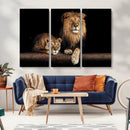 Lion Canvas Wall Art – Majestic Animal Print Artwork for by MyGreatCanvas | Canvas Wall Art Prints | Photo Prints & Wall Decor