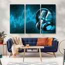Music and Microphone Wall Art Canvas Print by MyGreatCanvas | Canvas Wall Art Prints | Photo Prints & Wall Decor