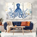 Octopus Canvas Wall Art | Coastal Marine Life Artwork for by MyGreatCanvas | Canvas Wall Art Prints | Photo Prints & Wall Decor