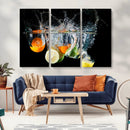 Kitchen Wall Art, Kitchen Fruits Art Canvas Print
