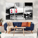 Aces Poker Art Poker Game Wall Art Canvas Print