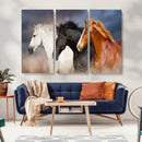 Animal Wall Art Three Horses Farmhouse Art Canvas, Framed by MyGreatCanvas | Canvas Wall Art Prints | Photo Prints & Wall Decor