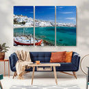 Santorini Wall Art Canvas Print