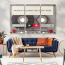 Music Cassette Iconic Wall Art Canvas Print by MyGreatCanvas | Canvas Wall Art Prints | Photo Prints & Wall Decor