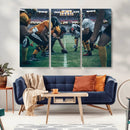American Football Playing Wall Art Canvas Print by MyGreatCanvas | Canvas Wall Art Prints | Photo Prints & Wall Decor