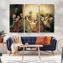 Last Supper Wall Art Canvas Print, Framed Jesus Painting Art