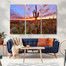 Arizona Desert Wall Art Canvas Print - Framed Deser Sunset by MyGreatCanvas | Canvas Wall Art Prints | Photo Prints & Wall Decor