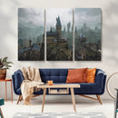 Disney Castle Wall Art Canvas Print, Living Kids Home Room