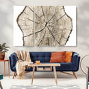 Abstract Wood Tree Ring Wall Art - Ready to Hang Minimalist