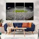 Beaver Stadium Night Game Triple Canvas Wall Art - Penn