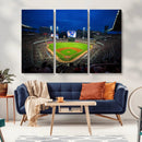 Truist Park Night Game Canvas Art - Atlanta Braves Stadium