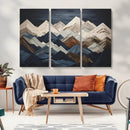 Mountain Wall Art – Modern Geometric Landscape Canvas Print,