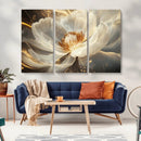 Abstract Floral Wall Art Canvas Print