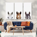 Horse Prints Set, Set of 3 Horse Wall Art, Horses Portraits, by MyGreatCanvas | Canvas Wall Art Prints | Photo Prints & Wall Decor
