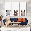 Horse Wall Art - Minimalist Horse Triptych Wall Art – Modern by MyGreatCanvas | Canvas Wall Art Prints | Photo Prints & Wall Decor