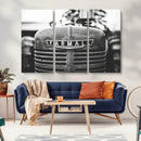 Vintage Farmall Tractor Wall Art Canvas Print, Rustic