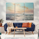Abstract Ocean Wall Art - Boat Wall Art Canvas Print by MyGreatCanvas | Canvas Wall Art Prints | Photo Prints & Wall Decor