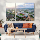 Old Trafford Manchester United Stadium Wall Art Canvas Print