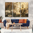 Zen Buddha Wall Art Canvas Print | Peaceful Meditation Decor