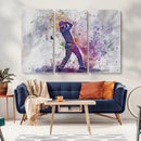 Watercolor Golf Swing Wall Art Canvas Print | Vibrant