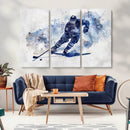 Hockey Player Wall Art Canvas Print - Sports-Inspired