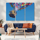 Carl Fredricksen, Up Movie Wall Art, Balloons Wall Art, Air
