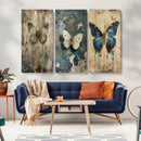 Butterfly Wall Art Trio | Vintage Butterfly Canvas Print | by MyGreatCanvas | Canvas Wall Art Prints | Photo Prints & Wall Decor