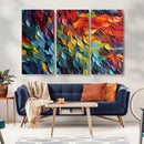 Vibrant Abstract Leaf Wall Art Canvas Print | Bold Colorful by MyGreatCanvas | Canvas Wall Art Prints | Photo Prints & Wall Decor