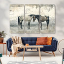 Chines Style Majestic Horses Wall Art | Ready to Hang and