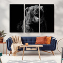Bear Canvas Print | Wildlife Wall Art for Cabin Decor |