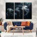 Jellyfish Wall Art Canvas Print, Elegant Wall Decor