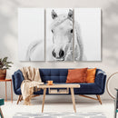 Majestic White Horse Wall Art | Ready to Hang and Framed |